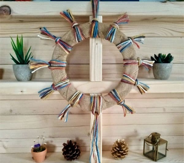 Colourful Wreath making kit 25cm