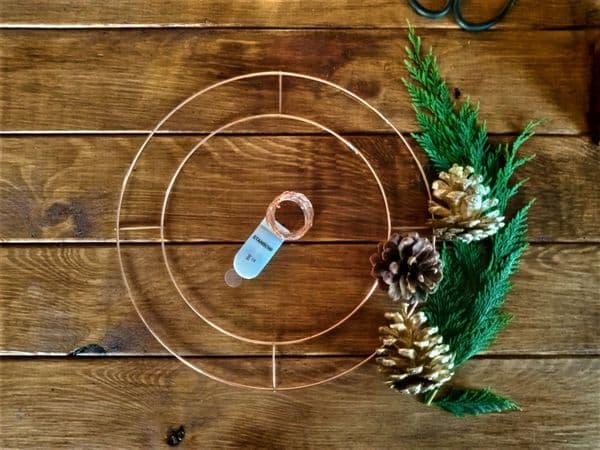 Copper wreath kit 20cm