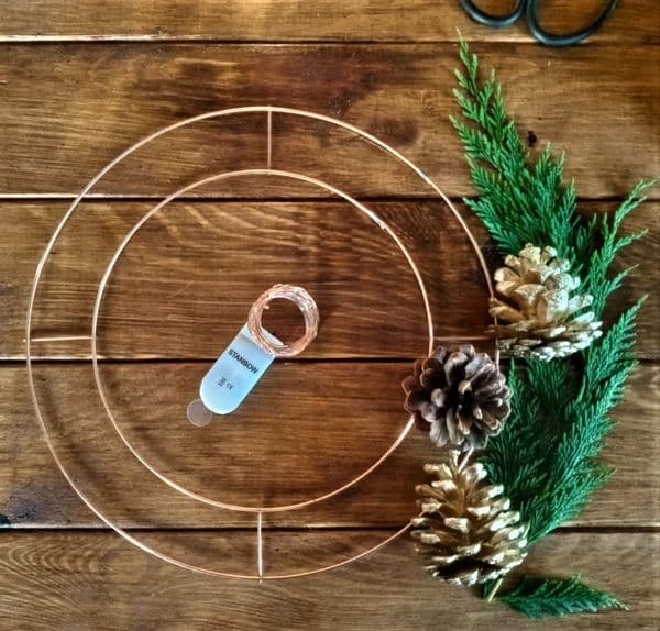 Copper wreath kit 20cm