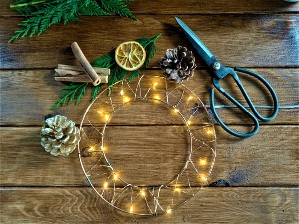 Copper wreath kit 20cm