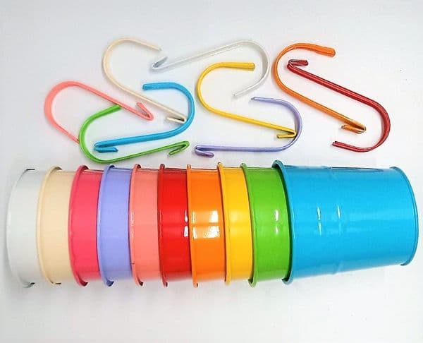 Hanging planter painted pots