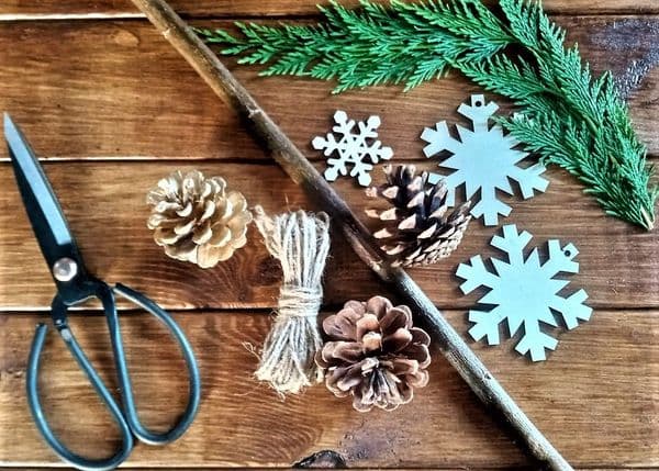 Hanging willow stick  Christmas decoration kit