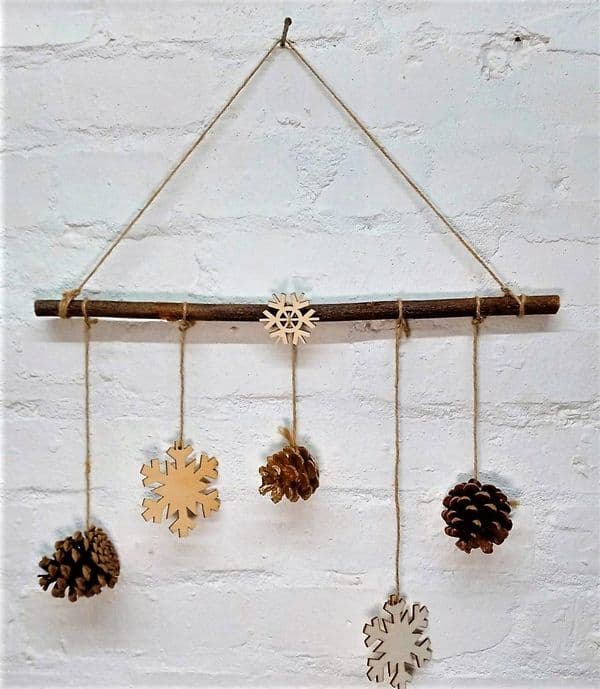 Hanging willow stick  Christmas decoration kit