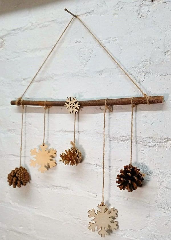 Hanging willow stick  Christmas decoration kit