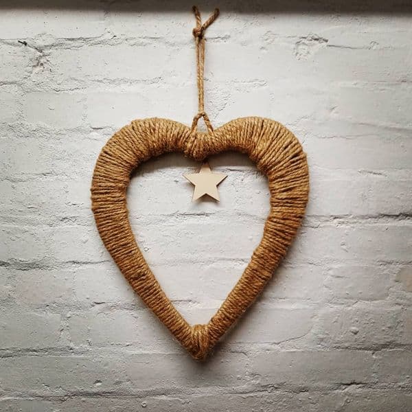Heart wall art 40cm