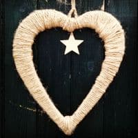 Heart wall art 40cm