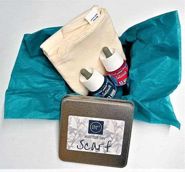 Organic cotton & bamboo scarf kit (Gift cotton)