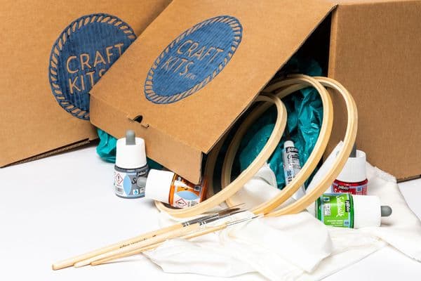 Silk scarf painting kit (2 or 4 scarves)