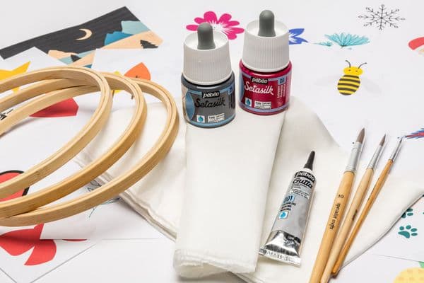 Silk scarf painting kit (2 or 4 scarves)