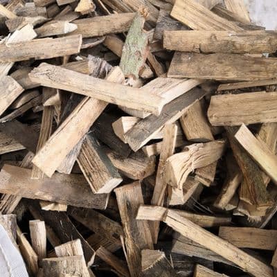 Oak splits for food smoking