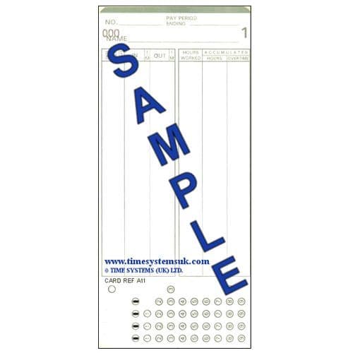 A11P Time Clock Cards