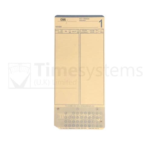 A11P Time Clock Cards