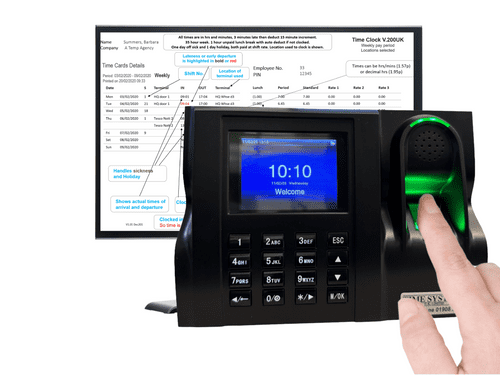 GeoTime 200 'Ultimate' Fingerprint Clocking in Machine