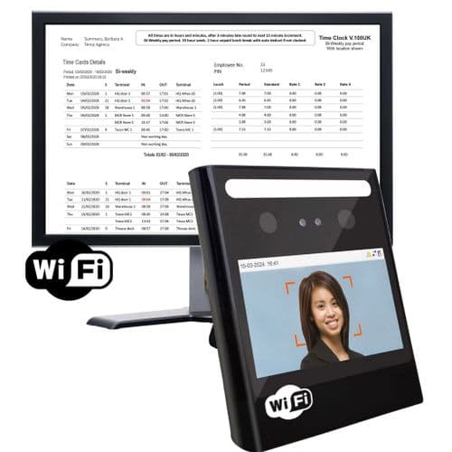 GeoFace E 100 'Pro' Biometric Face Clocking in Machine
