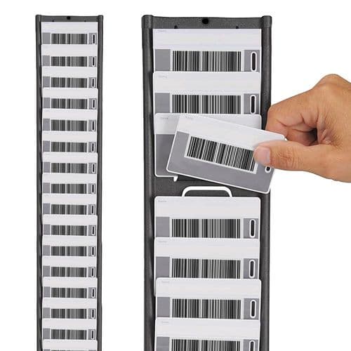 Metal Badge Card Rack - 25 slots