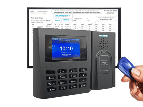 ProxTime 100 Proximity Clocking In Machine with 15 free tags