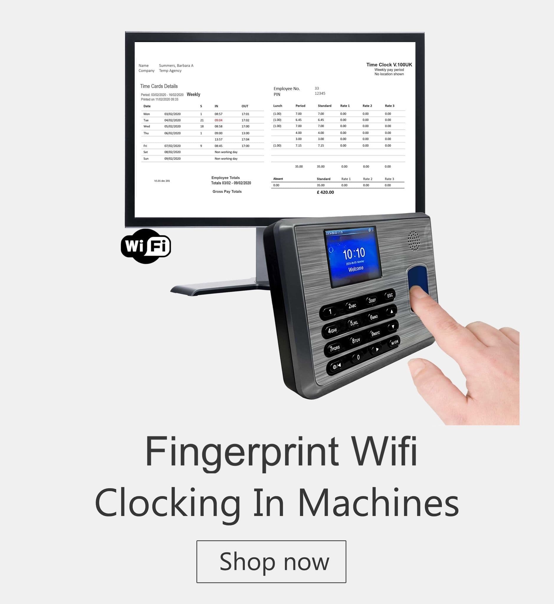 clocking in machines Biometric, clocking in machine palm reader, Clocking Systems, clocking in machines