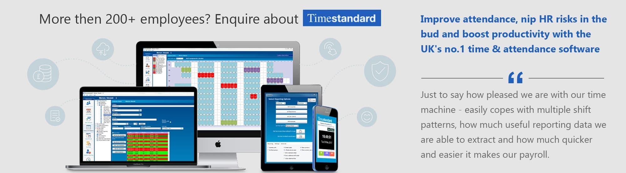 Clocking in machine, Clocking in machines, clocking in systems Timestandard, Clocking in machines