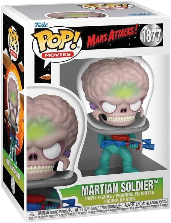 Funko Pop! Vinyl Movies Mars Attacks Martian Soldier Figure - Instock