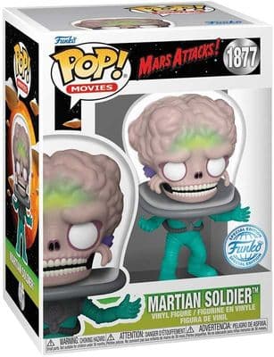 Funko Pop! Vinyl Movies Mars Attacks Speciality Series Martian Soldier Figure - INSTOCK