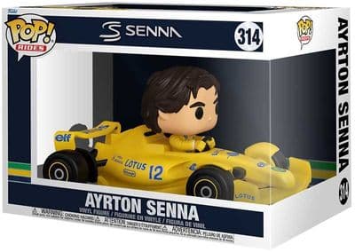 Funko Pop! Vinyl Rides Super Deluxe Ayton Senna in Lotus F1 Car - Instock
