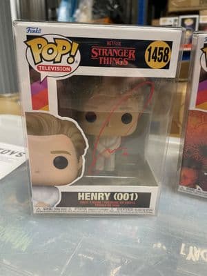 Funko Pop! Vinyl Stranger Things Henry 001 Signed by Jamie Campbell-Bower - INSTOCK