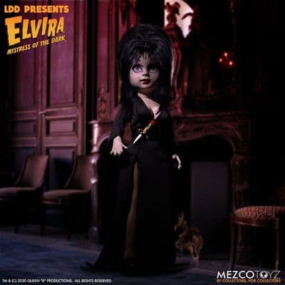 Living Dead Dolls Elvira Mistress of the Dark Figure - INSTOCK