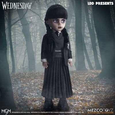 Living Dead Dolls Wednesday TV Series Wednesday in Nevermore Academy Uniform Figure - INSTOCK