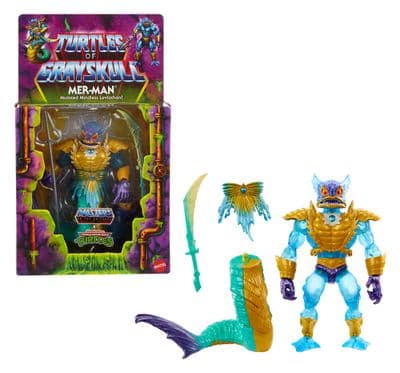 Masters of the Universe X TMNT Turtles of Grayskull Mer-man Deluxe Action Figure - INSTOCK