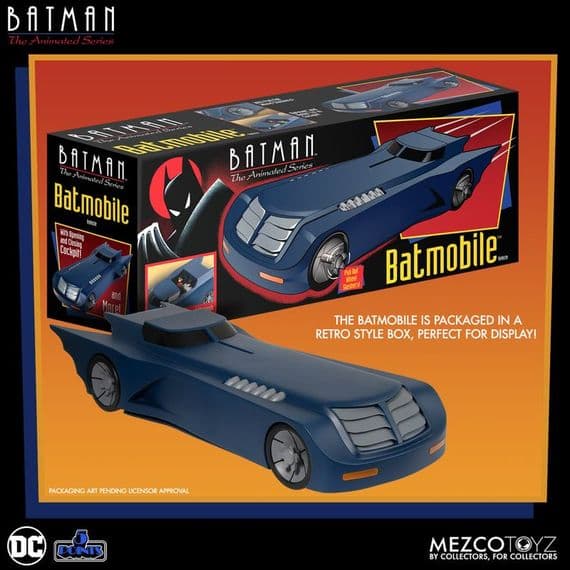 Mezco 5 Points Batman: The Animated Series Batmobile - INSTOCK