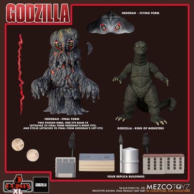 Mezco 5 Points Godzilla Vs Hedorah 1971 XL Figure Set - INSTOCK