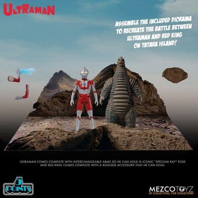 Mezco 5 Points Ultraman and Red King Action Figure Set - INSTOCK