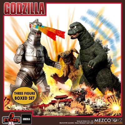 Mezco Godzilla vs Mechagodzilla (1974) Three Figure Boxed Set - INSTOCK