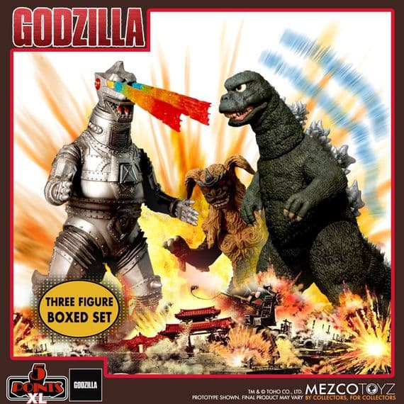 Mezco Godzilla vs Mechagodzilla (1974) Three Figure Boxed Set - INSTOCK