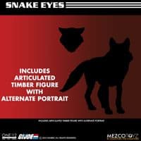 Mezco One:12 Collective GI Joe Deluxe Snake Eyes and Timber Action Figure Set - PRE-ORDER