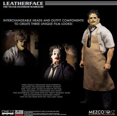 Mezco One:12 Collective Texas Chainsaw Massacre Leatherface Deluxe Action Figure Set - INSTOCK