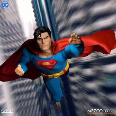 Mezco One:12 DC Comics Superman Man of Steel Action Figure Tin Set - INSTOCK