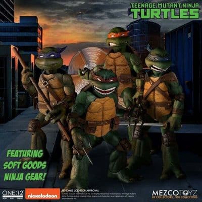 Mezco One:12 Teenage Mutant Ninja Turtles Deluxe Boxed Action Figure Set - INSTOCK