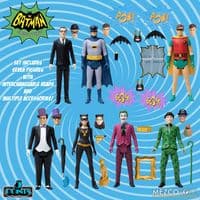 Mezco Toys 5 Points Batman 1966 Classic TV Series Deluxe Action Figure Set - SPECIAL OFFER