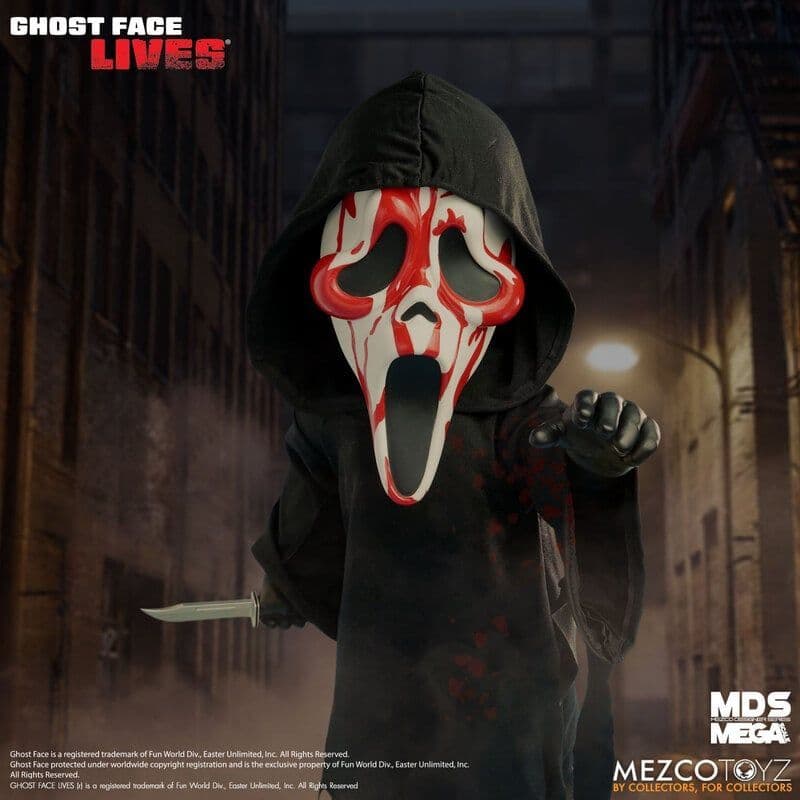 Mezco Toyz MDS Mega Scale Scream Ghost Face Lives Bloody Face 15 ...