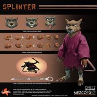 Mezco Toyz One:12 Collective Teenage Mutant Ninja Turtles Splinter Action Figure - Pre-Order