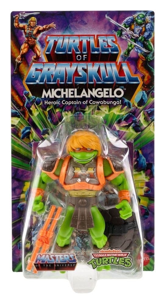 MOTU x Turtles of Grayskull Michelangelo Action Figure - INSTOCK