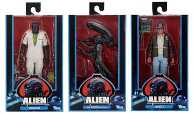 NECA Alien 40th Anniversary Wave 2 Set of 3 figures - Brett, Parker & Bloody Xenomorph