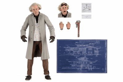 NECA Back to the Future Part One Ultimate Doc Brown Action Figure - INSTOCK