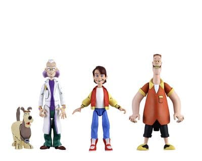 NECA Back to the Future Toony Classics Figure Set Marty, Doc and Biff Set of 3 - Instock