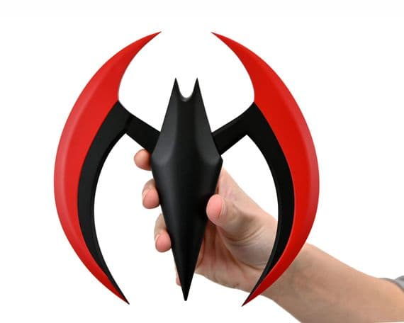 NECA Batman Beyond Batarang Prop Replica Red Version Spring Loaded Wings - SPECIAL OFFER