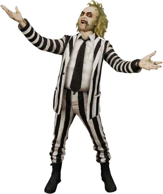 NECA Beetlejuice 1988 18” 1/4 Scale Action Figure with Sound - INSTOCK