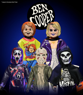 NECA Ben Cooper Series 13 Action Figure Set Ghost Face Jason Chucky Tiffany The Fiend - Pre-0rder