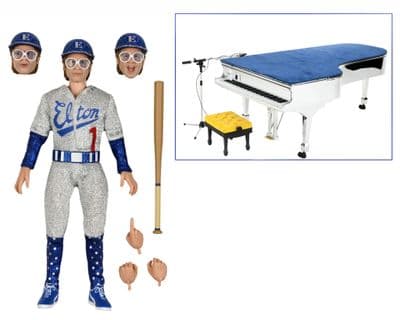 NECA Elton John with Piano (Live 1975) Deluxe Clothed Action Figure - INSTOCK