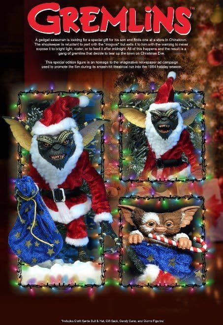 NECA Gremlins Ultimate Santa Stripe with Gizmo Action Figure Set